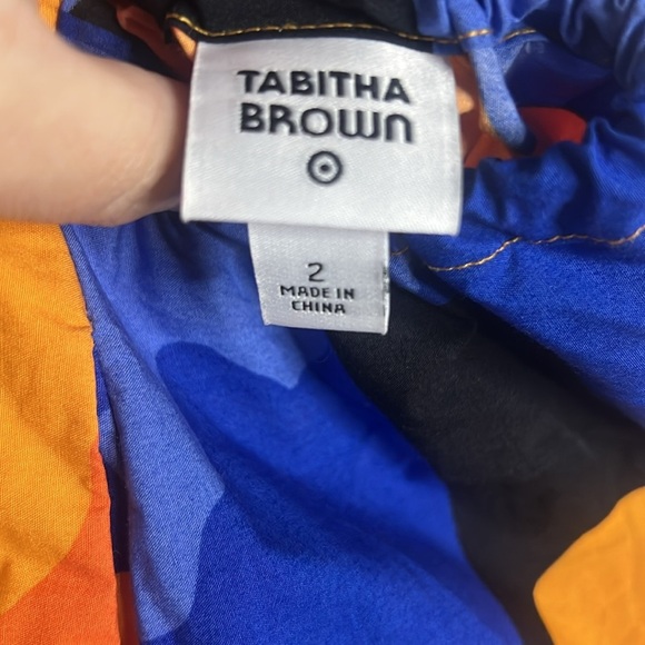 Tabitha Brown Floral Orange and Blue Maxi Dress - Picture 8 of 11